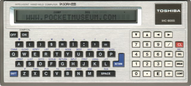 Toshiba IHC-8000 Pasopia Mini | IT History Society